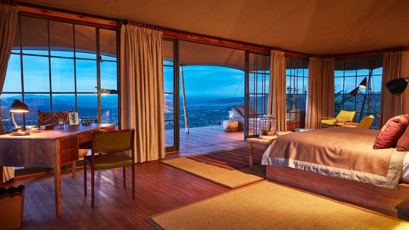 Elewana Lodo Springs accommodation spacious luxury tents Show Room 2