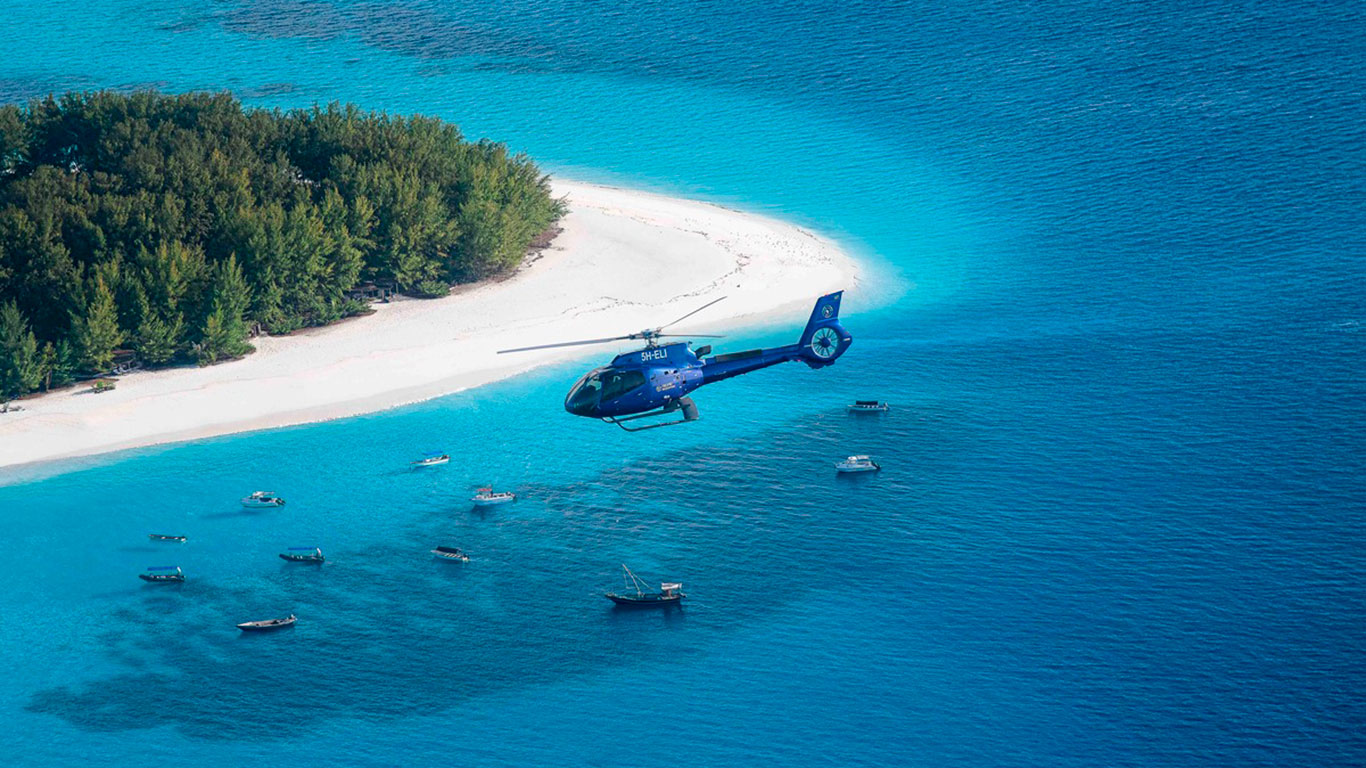 tropic helicopters zanzibar