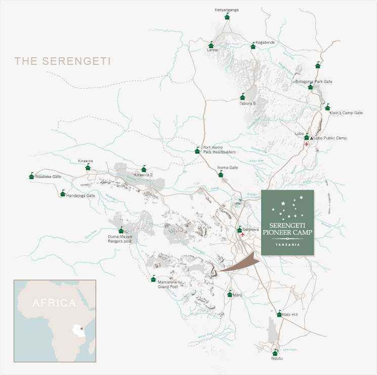 serengeti pioneer map