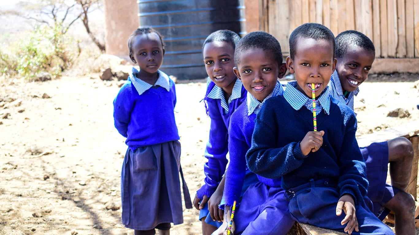 Kachiuru Primary children near Shaba National Park